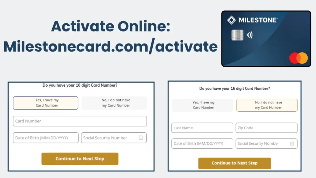 Activate Online Milestonecard.comactivate